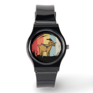 Montre Chèvre mignonne rétro