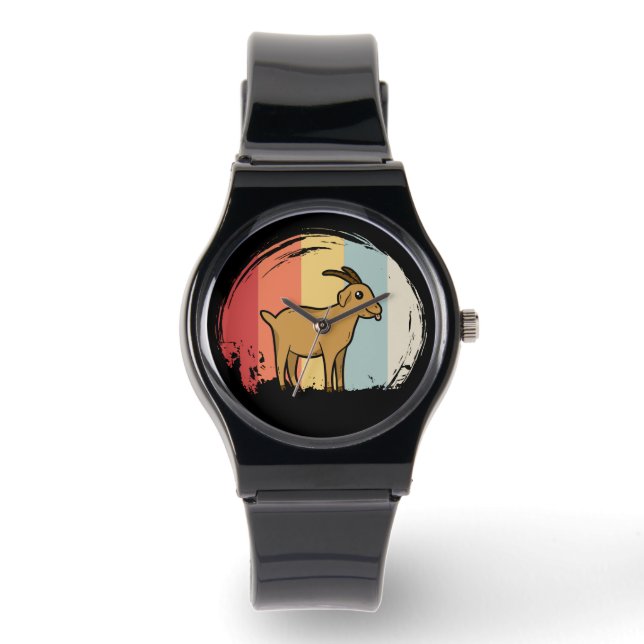 Montre Chèvre mignonne rétro (Recto)