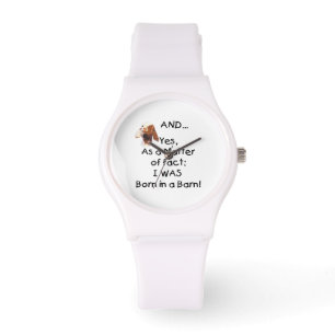 Montre Chèvre né dans une grange