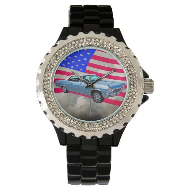 Montre Chevy Impala 327, Drapeau Américain 1965 (devant)
