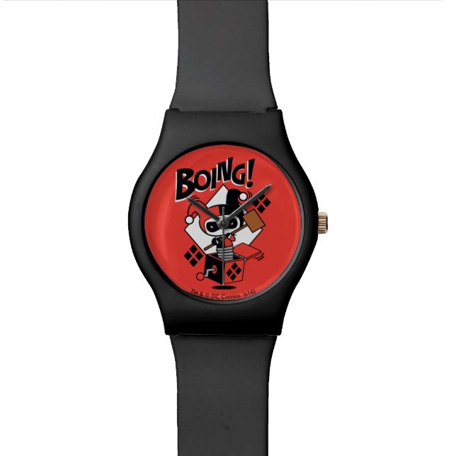 Montre Chibi Harley-Quinn-In-A-Box Avec Marteau (Fermer)