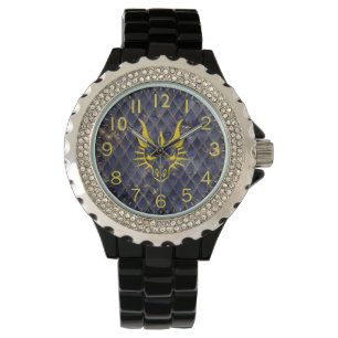 Montre Chic Dragon Head & Blue Dragon Scales Watch