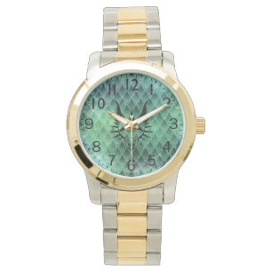 Montre Chic Dragon Head & Green Dragon Scales Watch