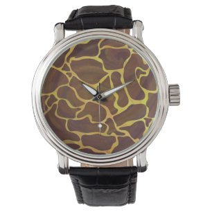 Montre Chic Giraffe Brown et jaune