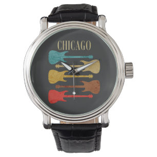 Montre Chicago Vintage Guitars Concert Festival Souvenir