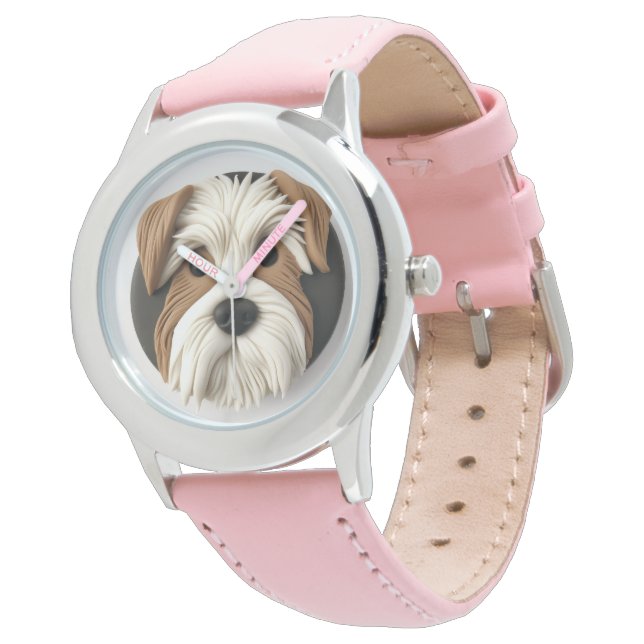 Montre Chien Biewer Terrier Inspiré de la 3D (Incliné)