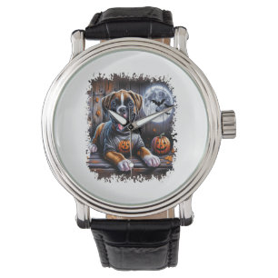 Montre Chien Boxer Halloween
