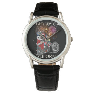 Montre Chien Conduit Une Moto À La Californie