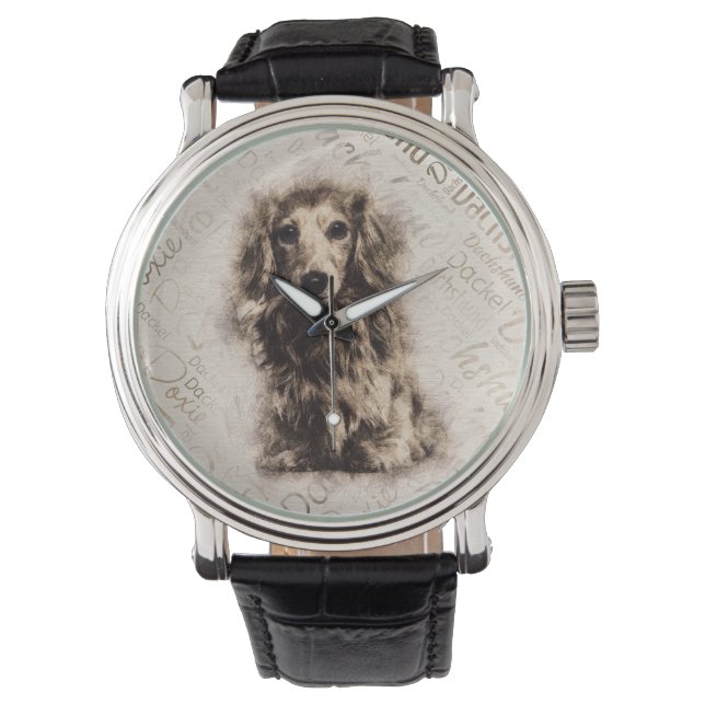 Montre Chien Dachshund (devant)