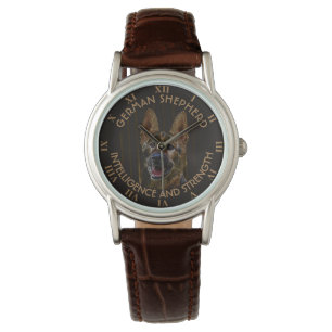 Montre Chien de berger allemand abstrait