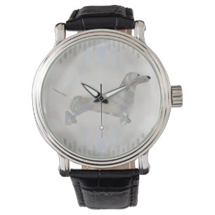 Montre Chien de Dachshund - silhouette de perle de Doxie