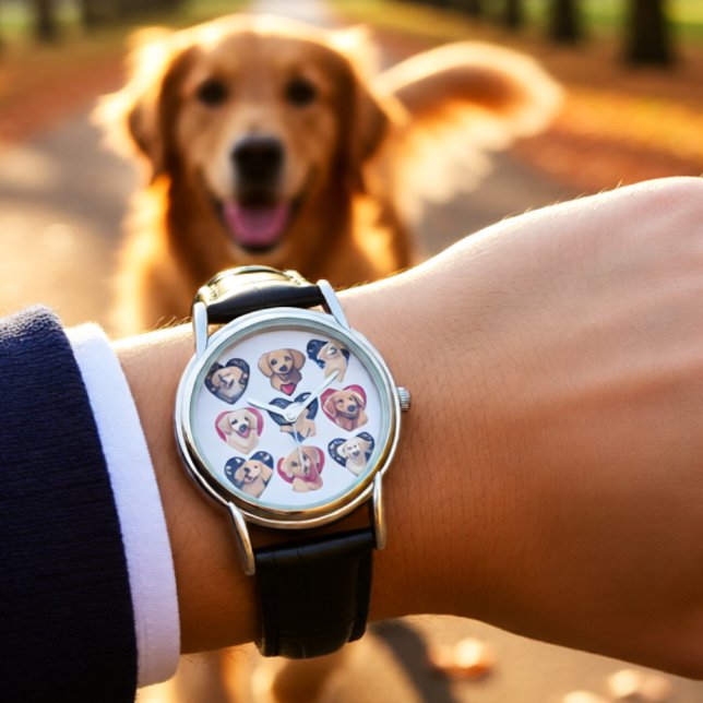 Montre Chien de Valentine Golden Retriever (Valentine Golden Retriever Heart Cute Dog Lover Watch)