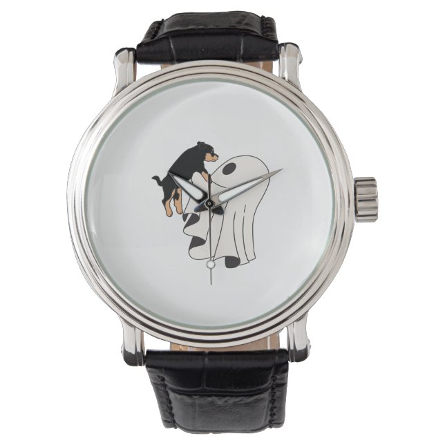 Montre Chien d'Halloween Chien Éffrayant (devant)