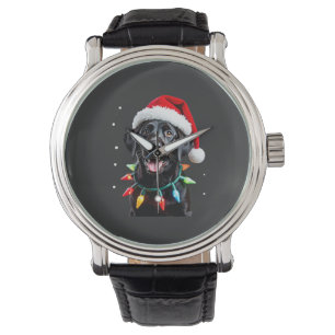 Montre Chien en pyjama à lumières de sapin de Noël Labrad