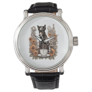 Montre chien et café