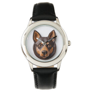 Montre Chien Kelpie Australien Inspiré de la 3D