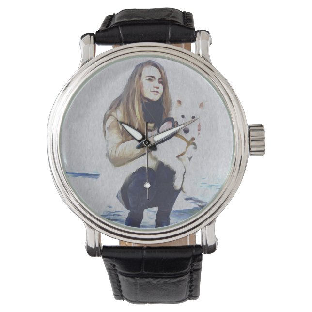 Montre Chien, Laïka, Animaux (devant)