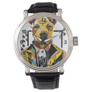 Montre Chien portant un costume : Art numérique