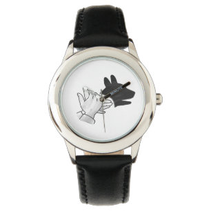 Montre Chien Silhouette main