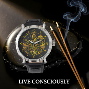 Montre Chiffre de Bouddha Serene reflétant sur les eaux t