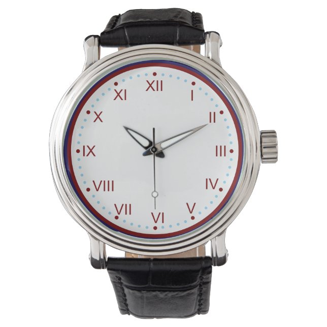 Montre Chiffre romain classique et élégant (devant)