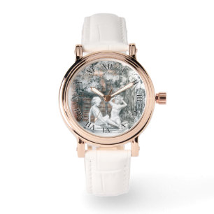 Montre Chiffres blancs des filles de la fontaine de la vi