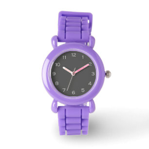 Montre Chiffres blancs sur l'arc gris des enfants