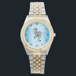 Montre Chiffres romains bleus<br><div class="desc">Les hippocampes</div>