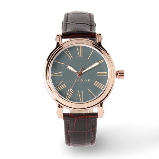 Montre Chiffres romains classiques Élégance de la typogra (Recto)