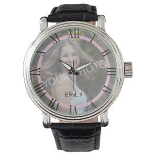 Montre Chiffres romains modèles photo Simple Elegant Rose