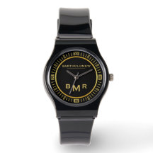 Chiffres romains noir et or