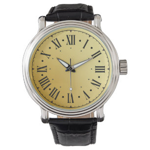 Montre Chiffres romains Turquoises noirs