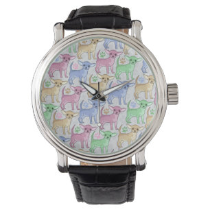Montre Chihuahua Lover Motif coloré