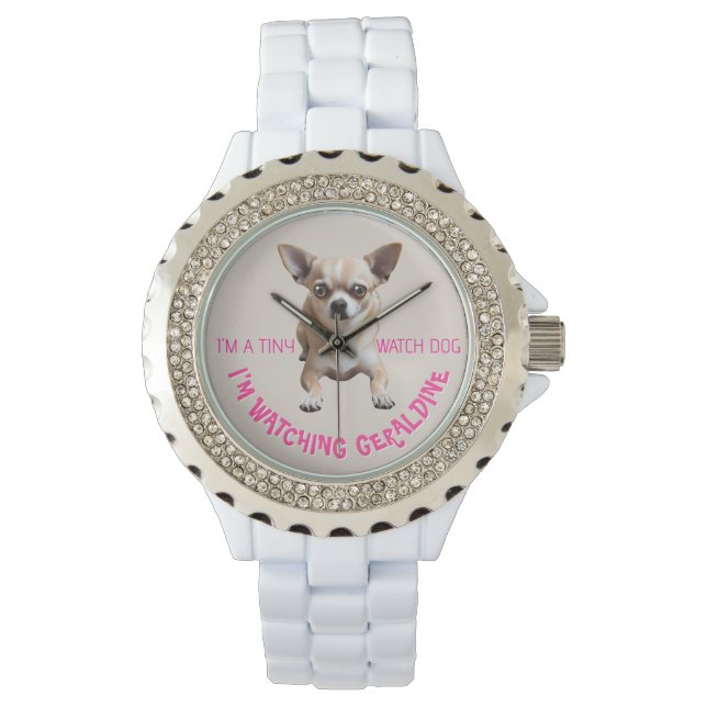 Montre Chihuahua Watch Chig Watch Cute Funny Funny (devant)