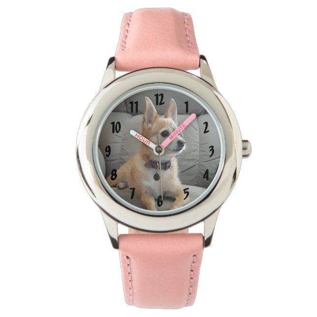 Montre Chihuahua Wristwatch pour enfants (devant)