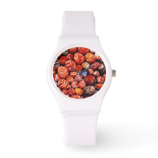 Montre Chine, Tombes Ming, Souvenirs en verre peint (Recto)