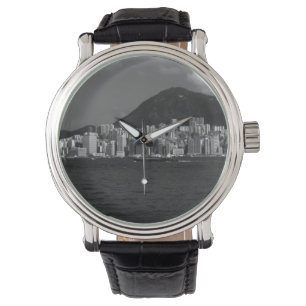 Montre Chine vintage Baie de Hong Kong Gratte-ciel
