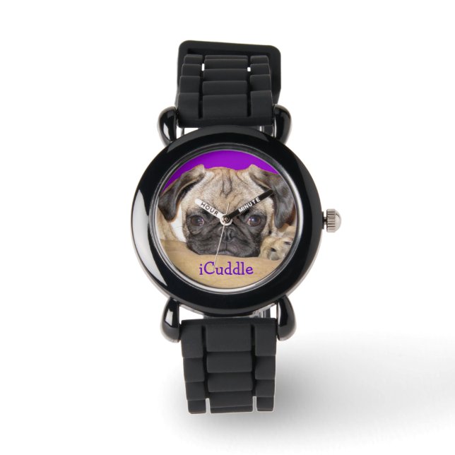 Montre Chiot de Carlin iCuddle adorable (Recto)
