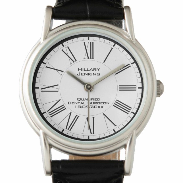 Montre Chirurgien dentaire qualifié avec Date Watch (Créateur téléchargé)