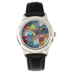 Montre Chouette dans la couronne