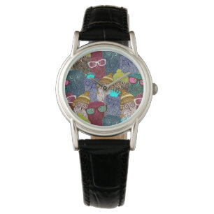 Montre Chouette dans la couronne