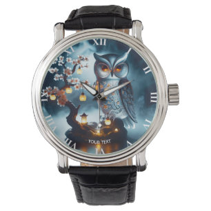 Montre Chouette en verre mignonne Imaginaire Sakura