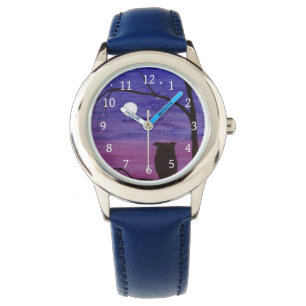 Montre Chouette et Pleine lune