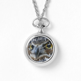 Montre Chouette Face Femme Wraparound Silver Watch