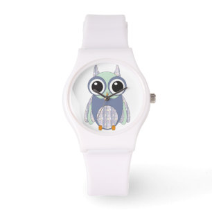 Montre Chouette Motif du coeur lunaire