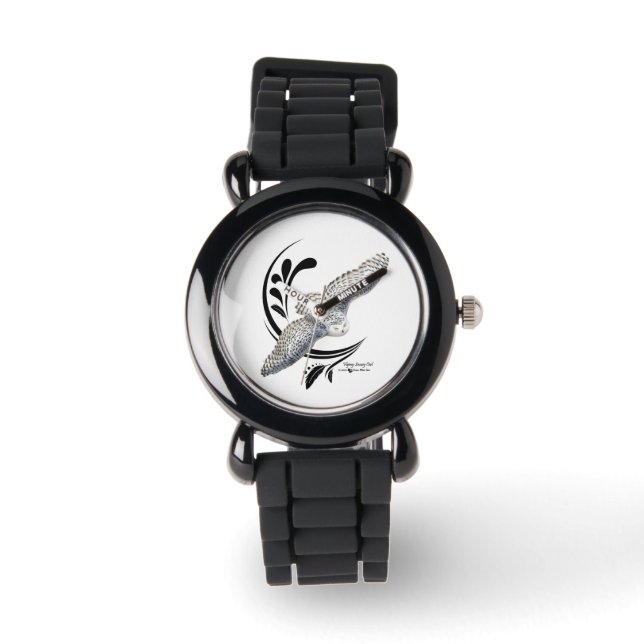 Montre Chouette neige volante (Recto)