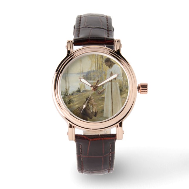 Montre Christ et Marie Magdalene dans la campagne finland (Recto)