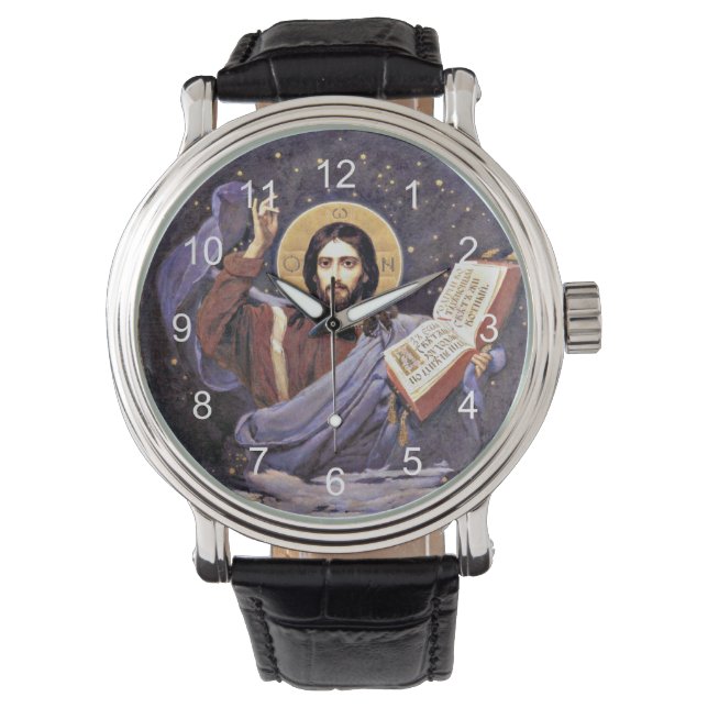Montre Christ Tout-Puissant, Viktor Vasnetsov peinture (devant)