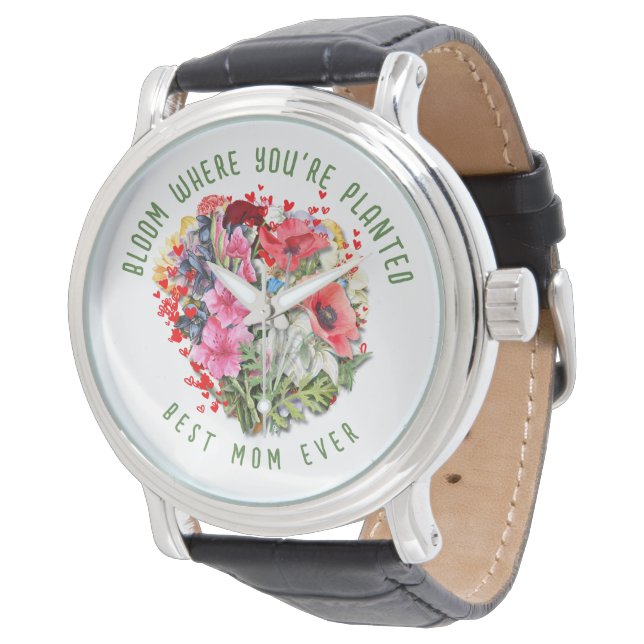 Montre Christian BLOOM OÙ VOUS ÊTES PLANTÉ Plante Floral (Incliné)