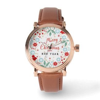 Montre Christmas and Happy New Year Wristwatch